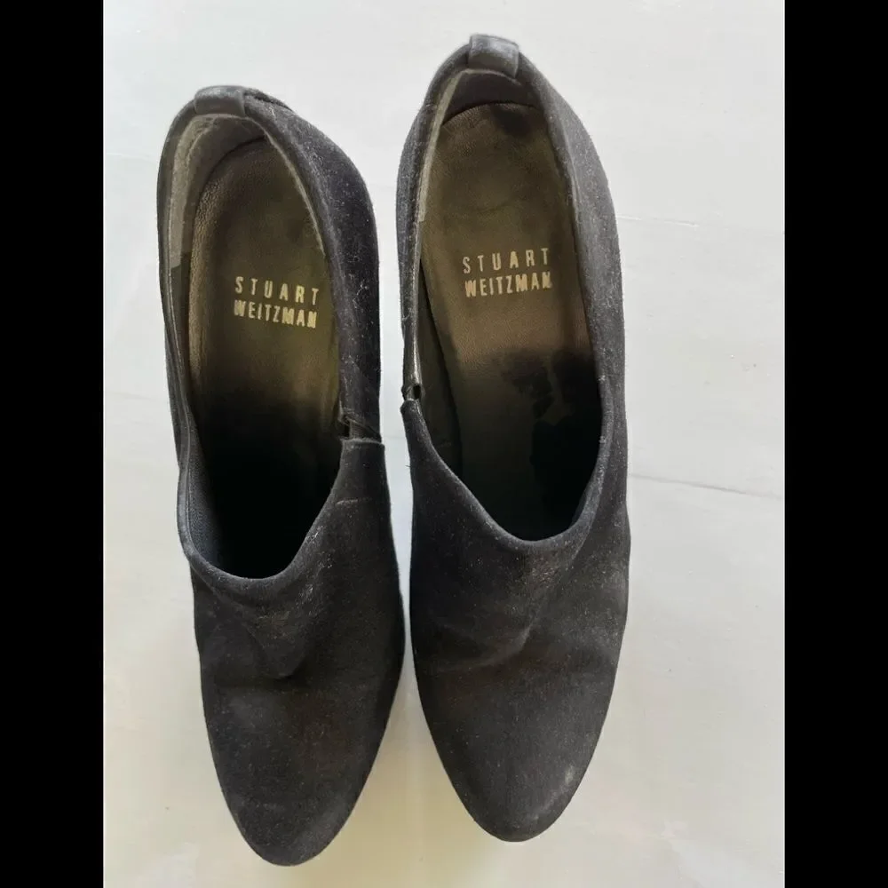 Stuart Weitzman Platform High Heeled Booties - Picture 1 of 9